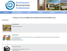 Tablet Screenshot of kindergarten.brunnenthal.at